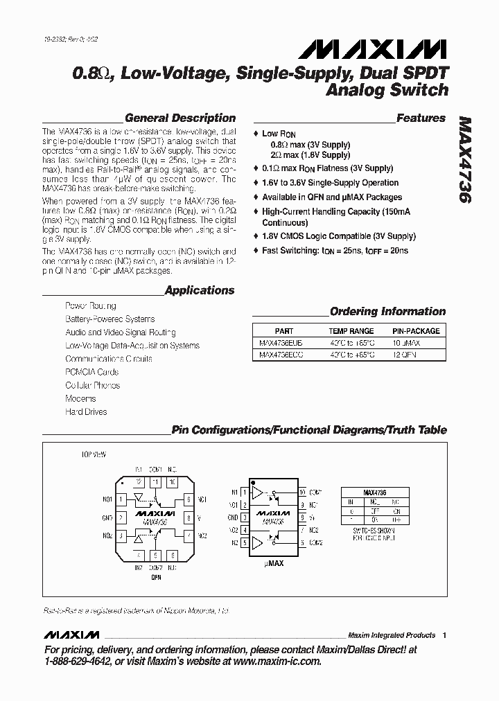 MAX4736EUB_404537.PDF Datasheet