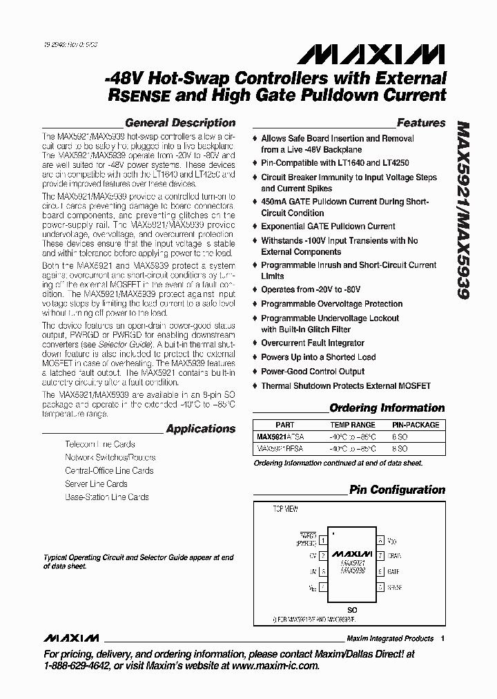 MAX5939AESA_171891.PDF Datasheet