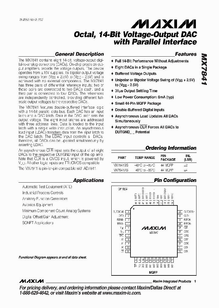 MAX7841_395709.PDF Datasheet
