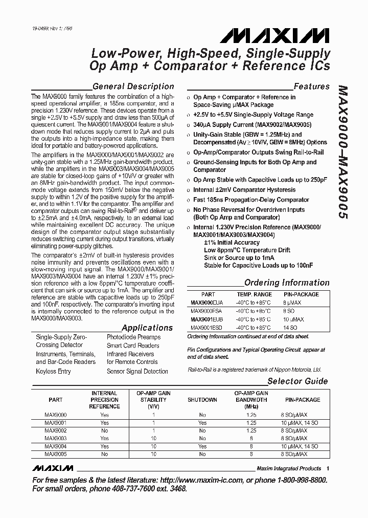 MAX9000_3244.PDF Datasheet