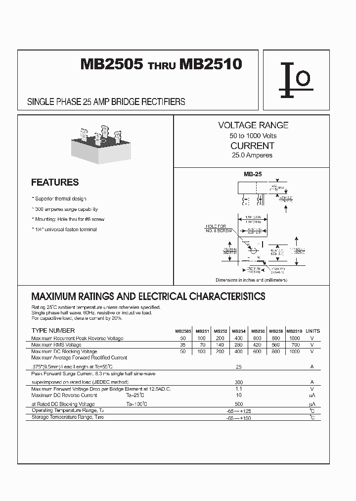 MB252_419992.PDF Datasheet