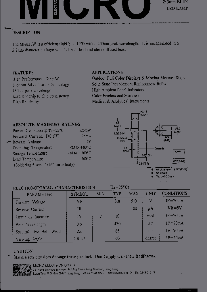 MBB31W_428430.PDF Datasheet