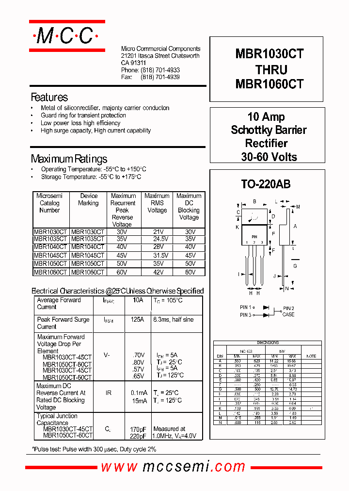 MBR1050CT_405219.PDF Datasheet