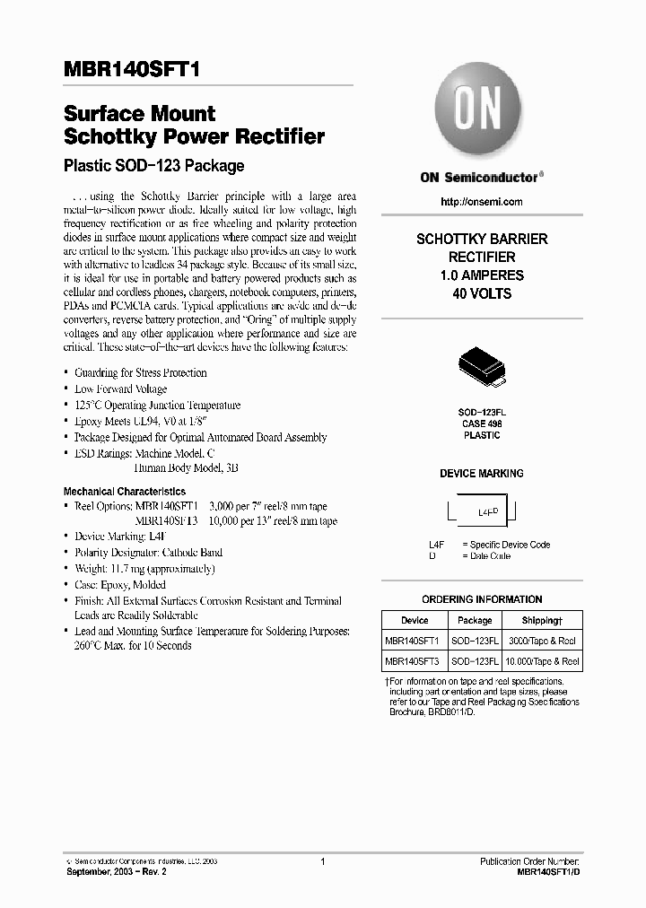 MBR140SFT1_394381.PDF Datasheet