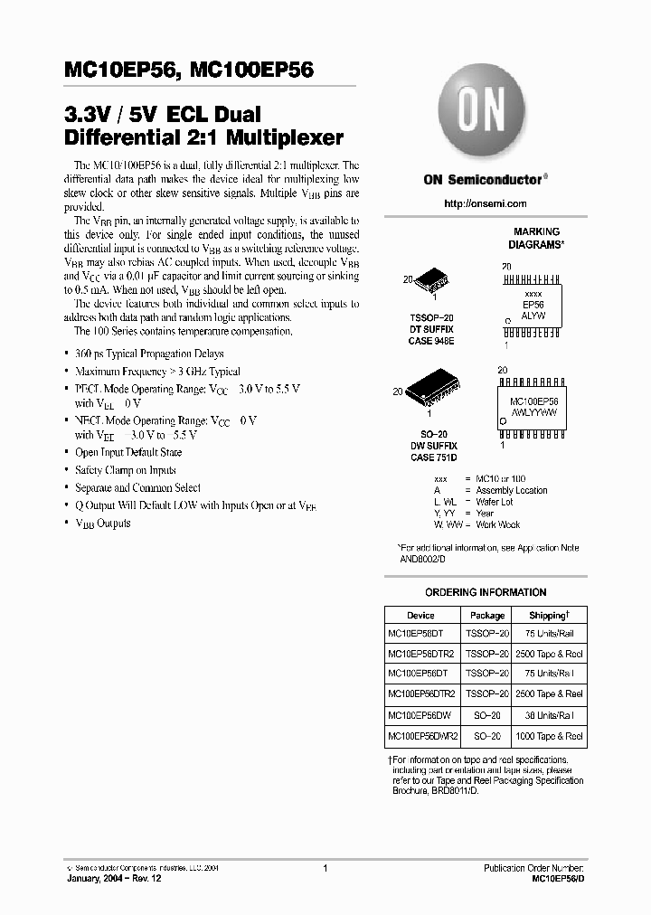 MC10EP56_83901.PDF Datasheet