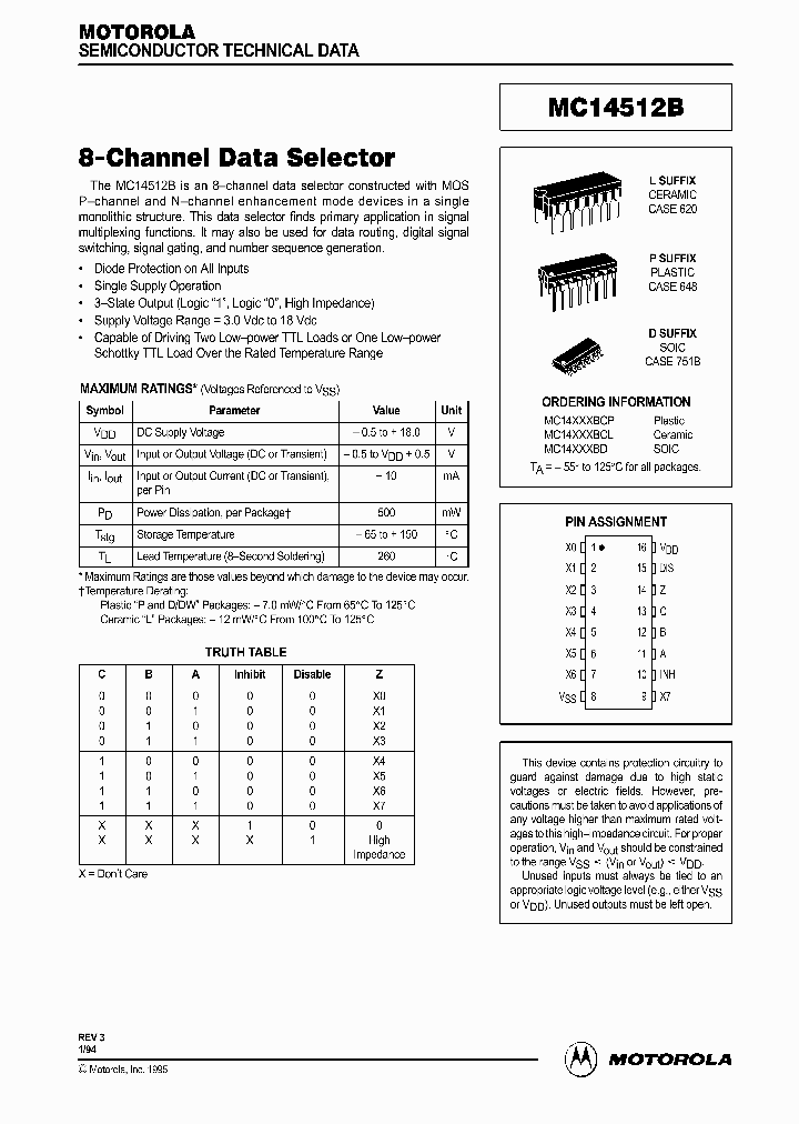 MC14512BCL_192410.PDF Datasheet