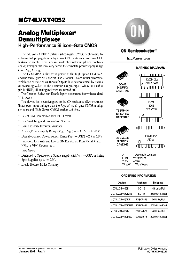 MC74LVXT4052_409968.PDF Datasheet