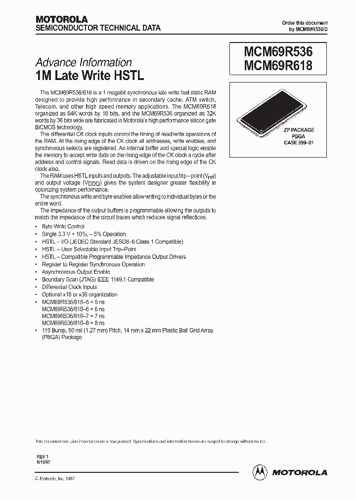 MCM69R618_399860.PDF Datasheet