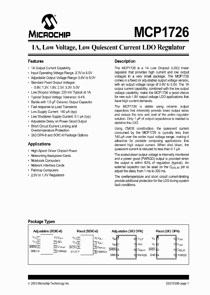 MCP1726_397814.PDF Datasheet