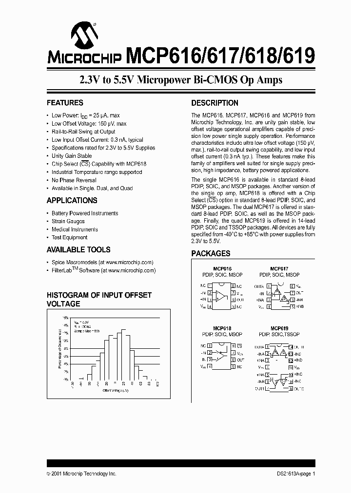 MCP619_428176.PDF Datasheet