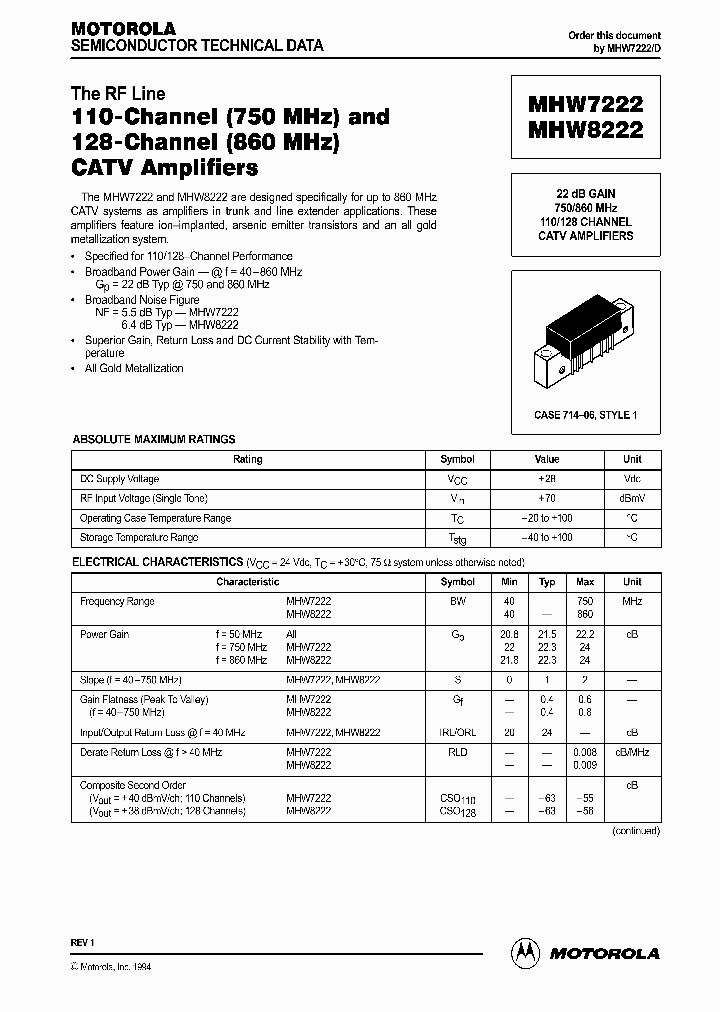 MHW7222_433488.PDF Datasheet