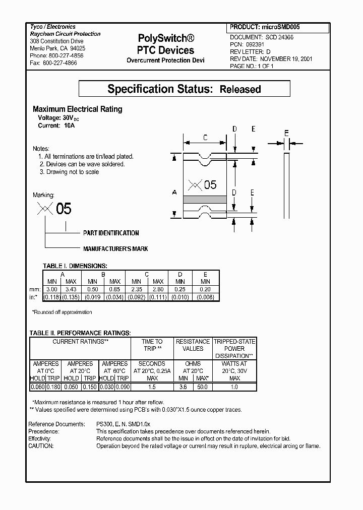 MICROSMD005_402873.PDF Datasheet