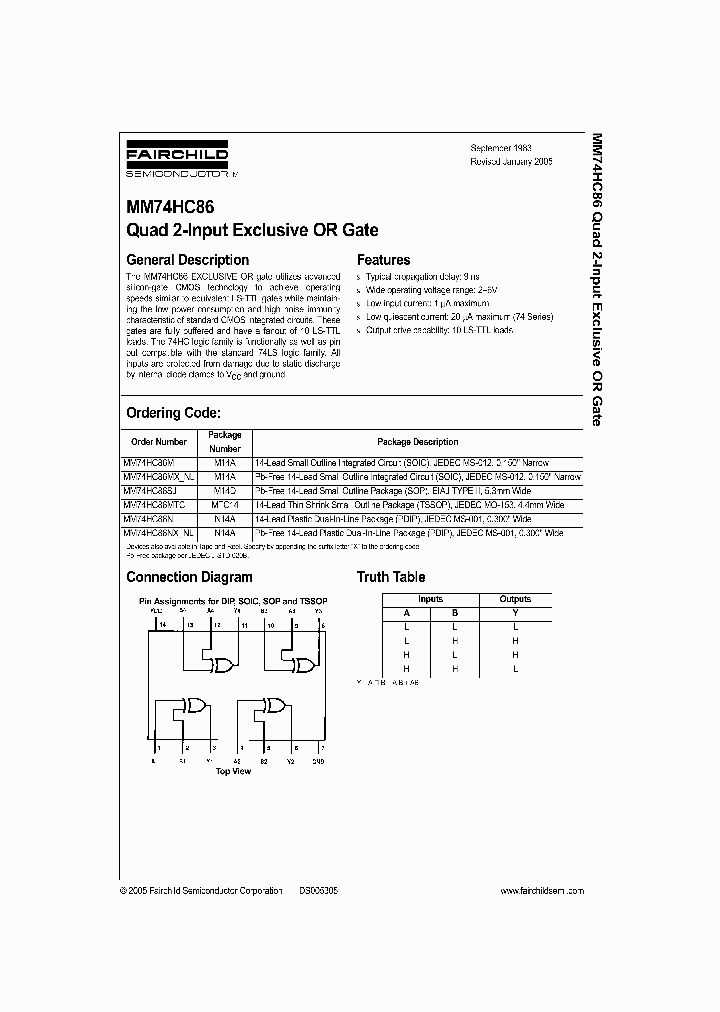 MM74HC86_426374.PDF Datasheet