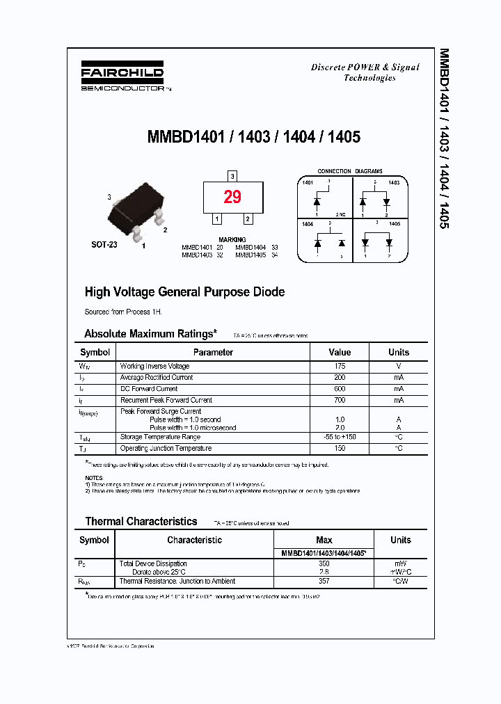 MMBD1404_418100.PDF Datasheet
