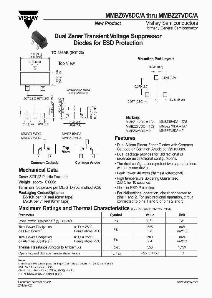 MMBZ27VDA_408112.PDF Datasheet