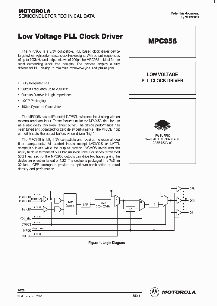 MPC958_406885.PDF Datasheet