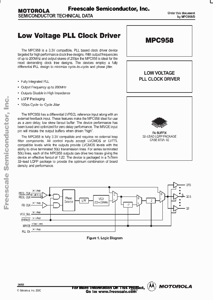MPC958_406886.PDF Datasheet