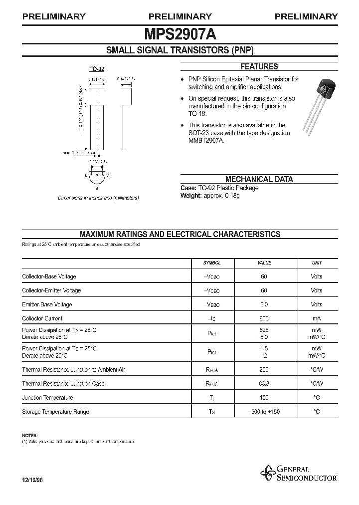 MPS2907A_427842.PDF Datasheet