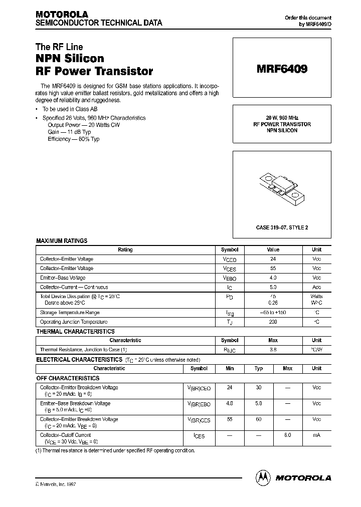 MRF6409_403814.PDF Datasheet
