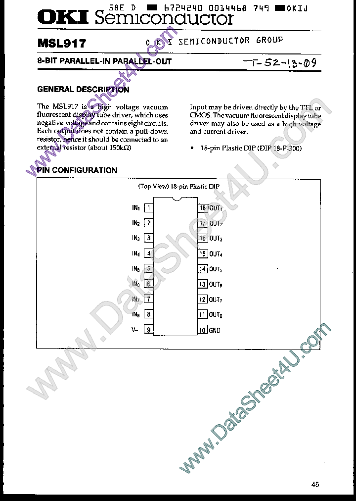 MSL917_410294.PDF Datasheet