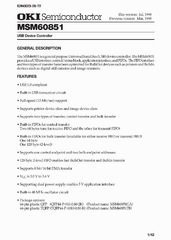MSM60851_392787.PDF Datasheet