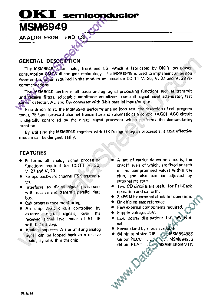 MSM6949_395059.PDF Datasheet