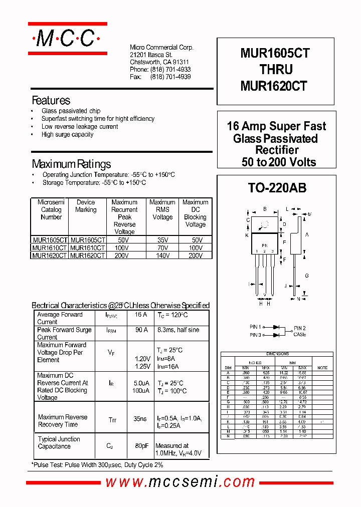 MUR1605CT_2681.PDF Datasheet