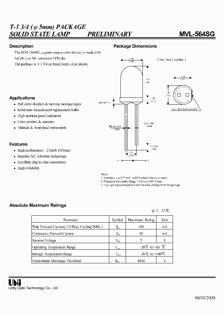 MVL-564SG_407438.PDF Datasheet