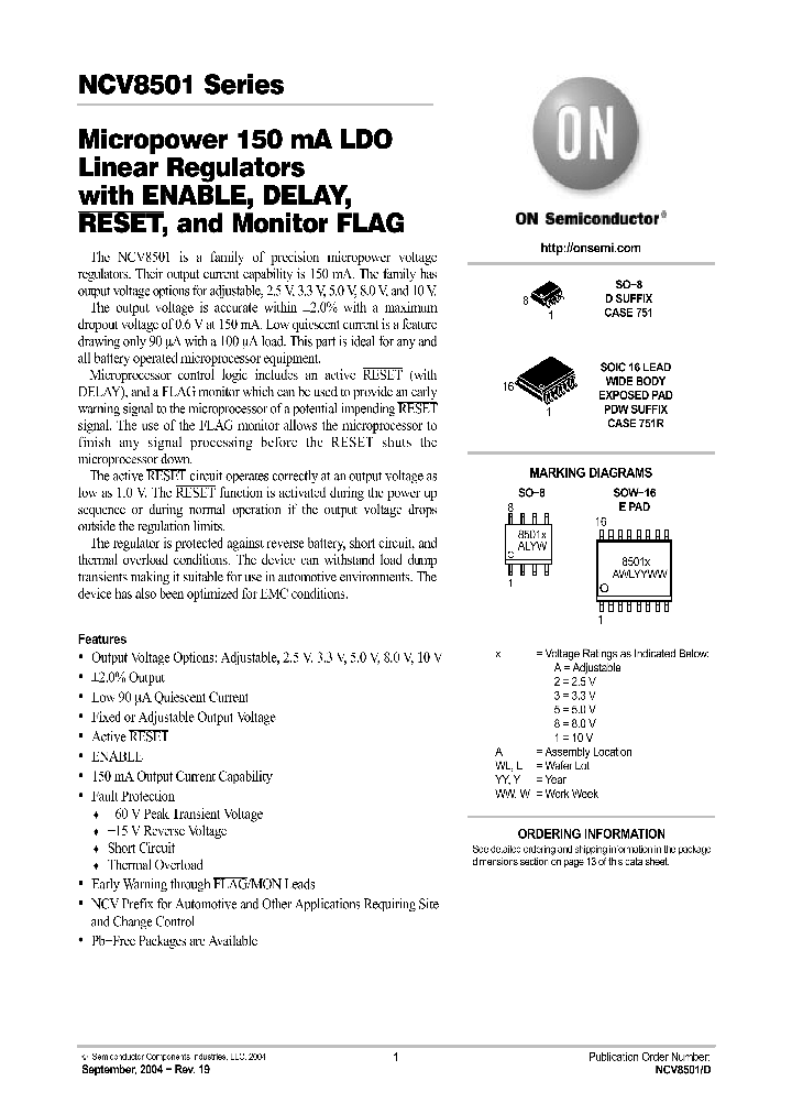 NCV8501_411911.PDF Datasheet