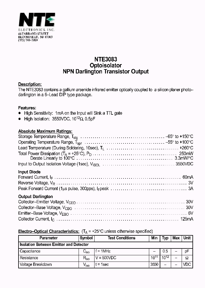 NTE3083_430871.PDF Datasheet