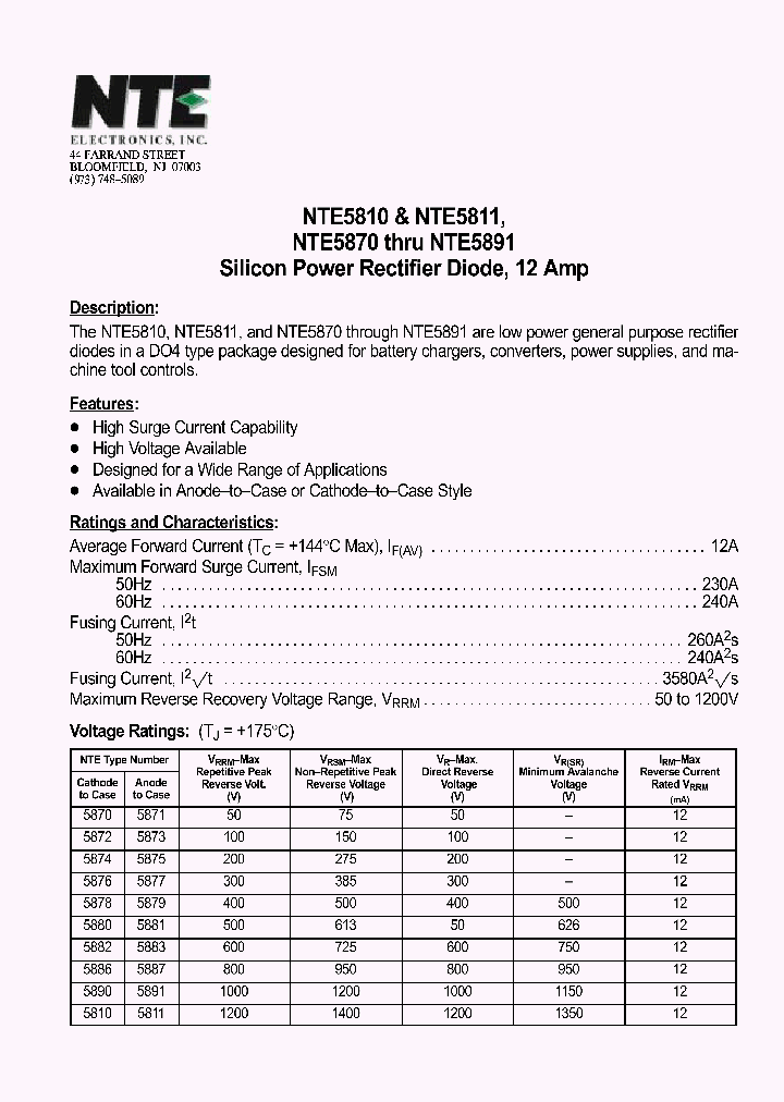 NTE5811_388039.PDF Datasheet