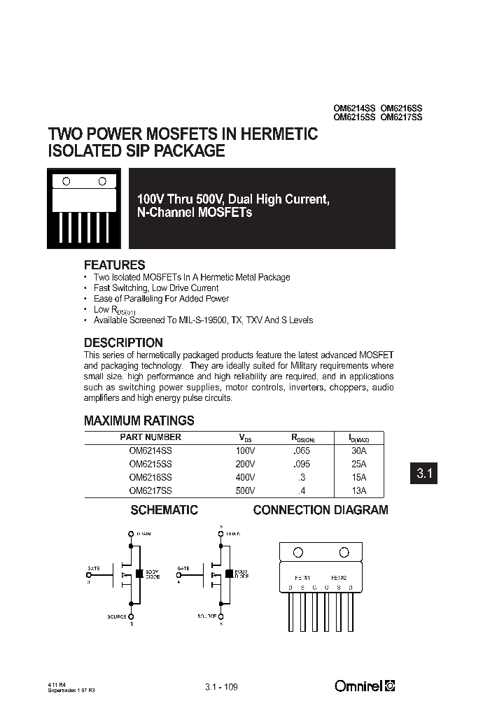 OM6215SS_403765.PDF Datasheet