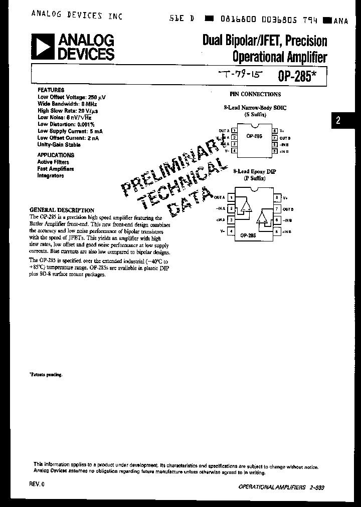 OP285EP_429554.PDF Datasheet