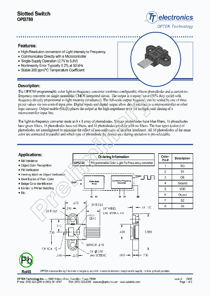 OPB780_426406.PDF Datasheet