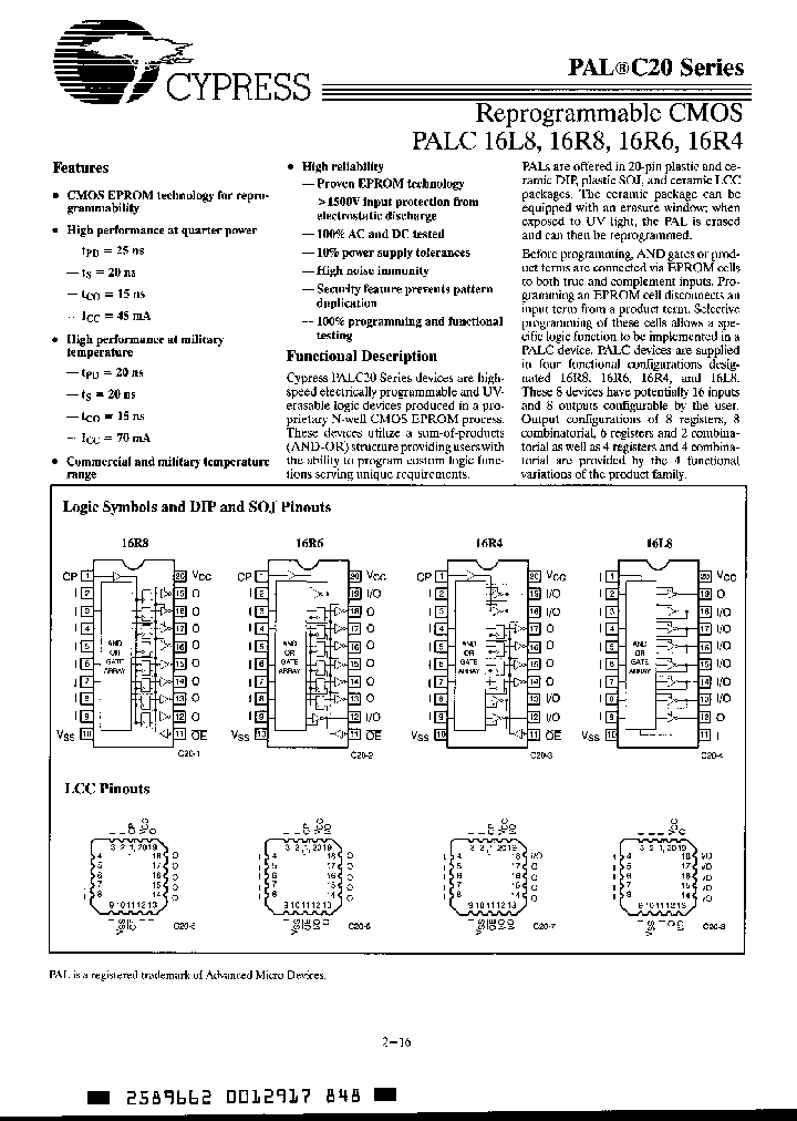 PALC16L8_289434.PDF Datasheet
