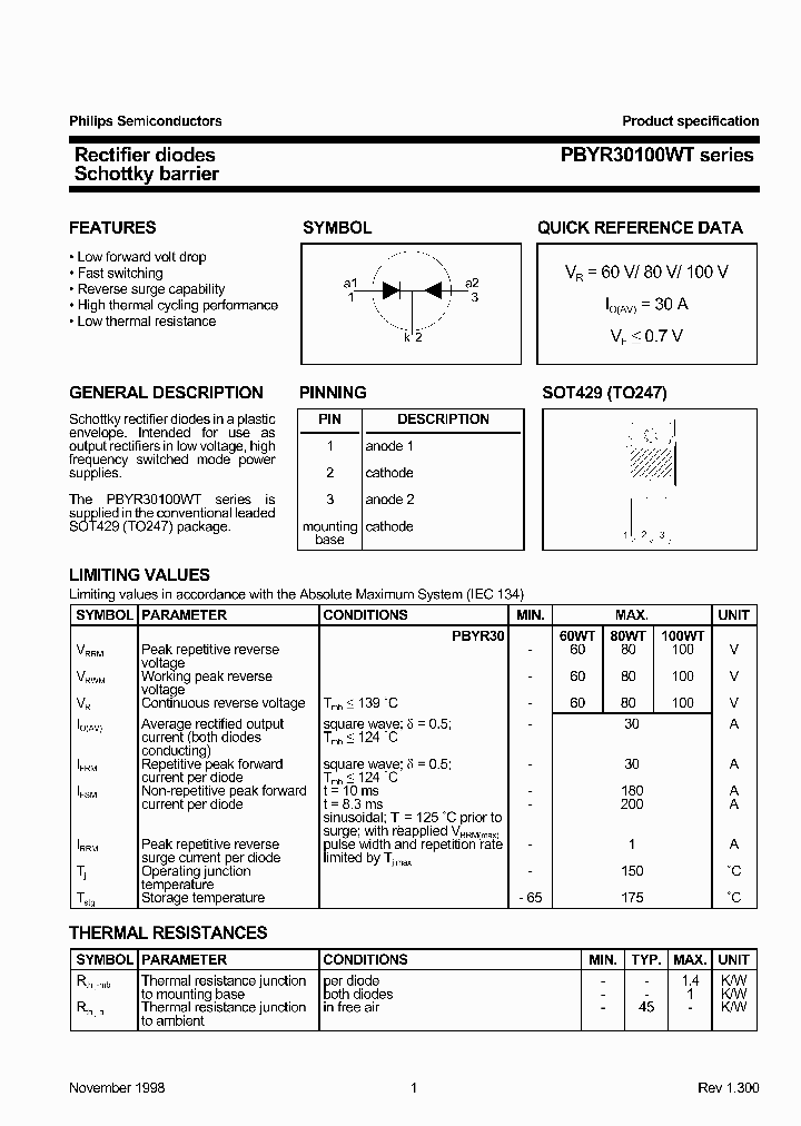 PBYR30100WT_402730.PDF Datasheet