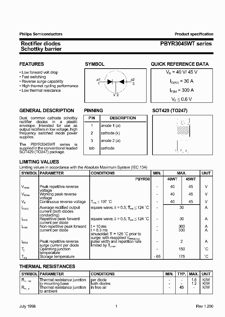 PBYR3045WT_427982.PDF Datasheet