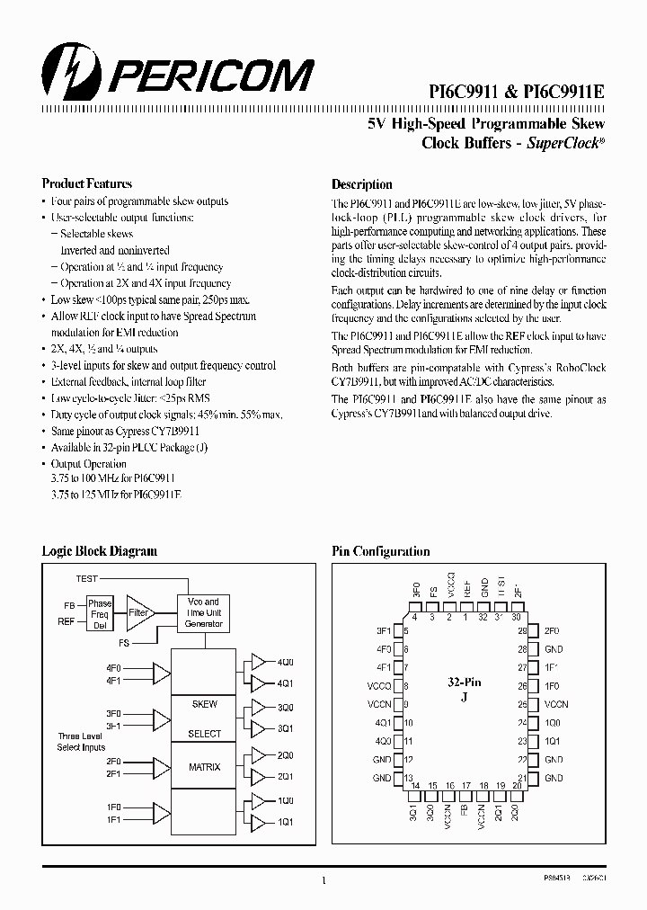 PI6C9911-5IJ_430066.PDF Datasheet