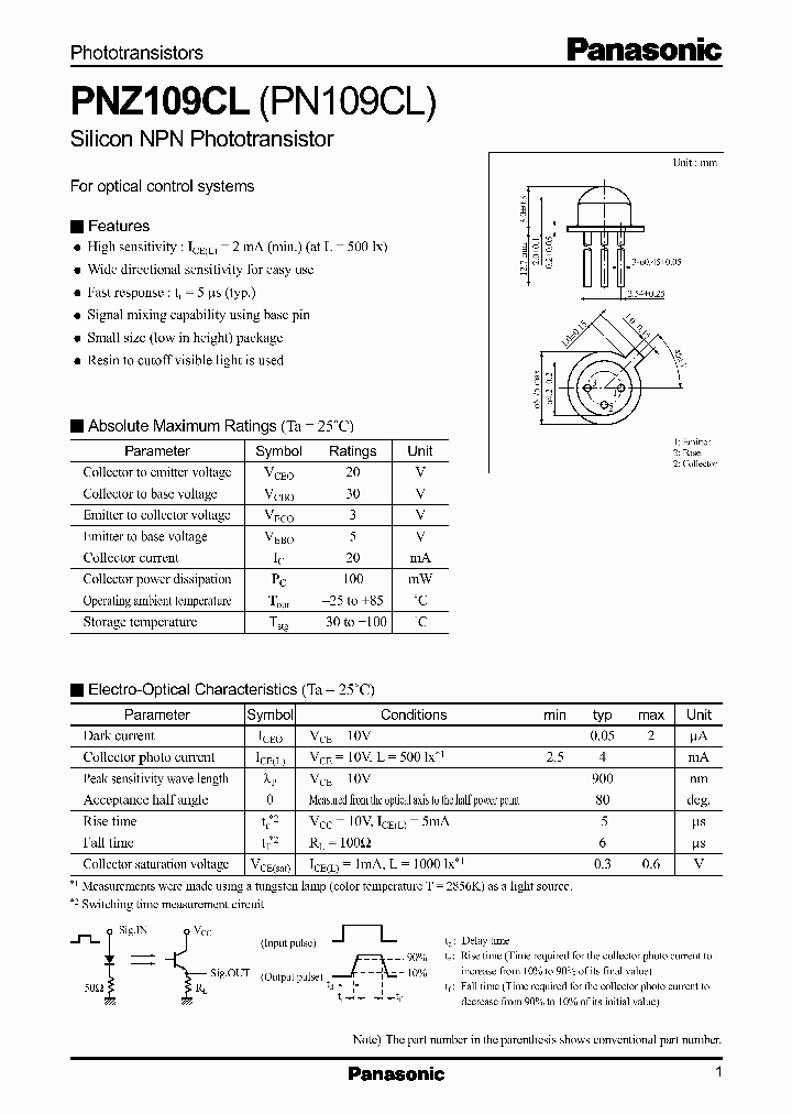 PNZ109CL_407366.PDF Datasheet