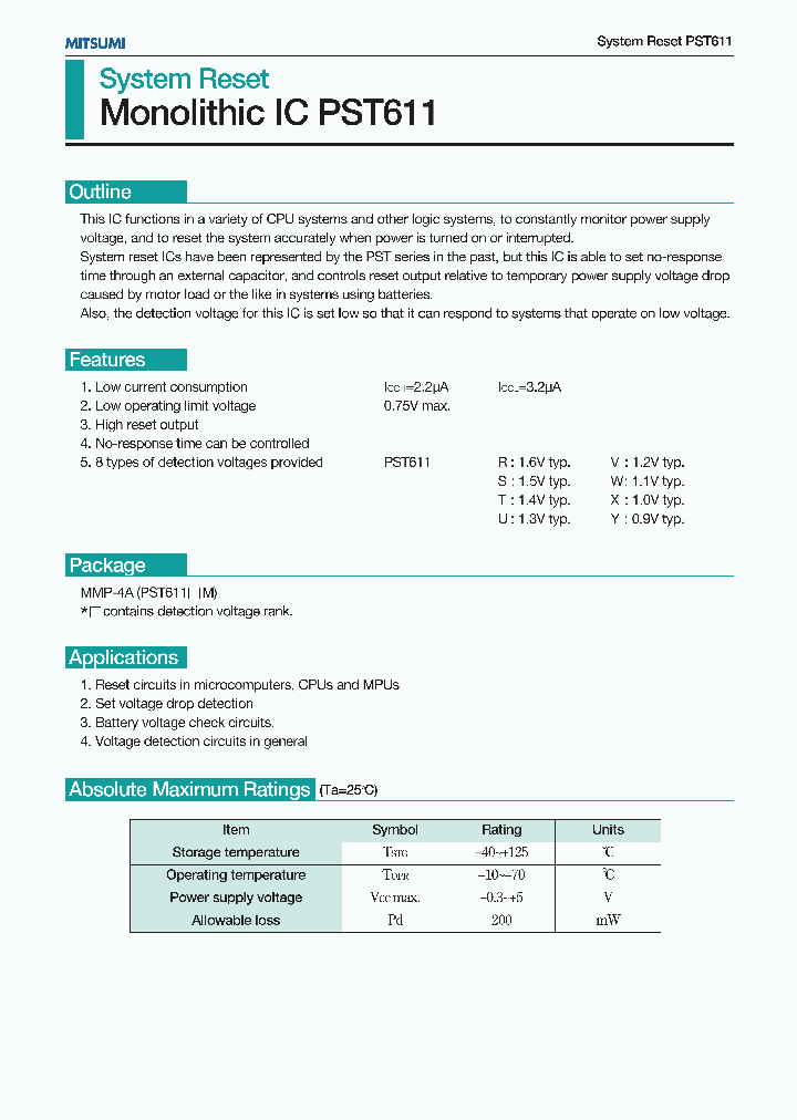 PST611_409560.PDF Datasheet