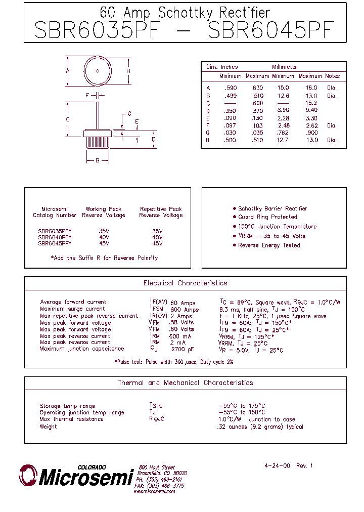 SBR6040PF_403059.PDF Datasheet