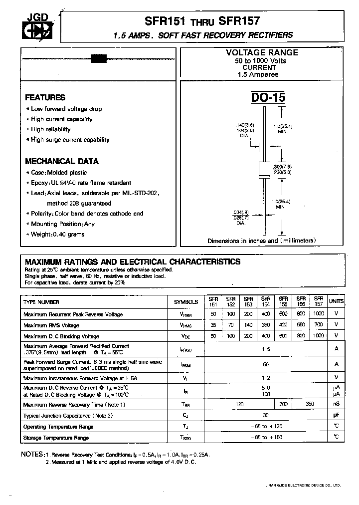 SFR154_44306.PDF Datasheet