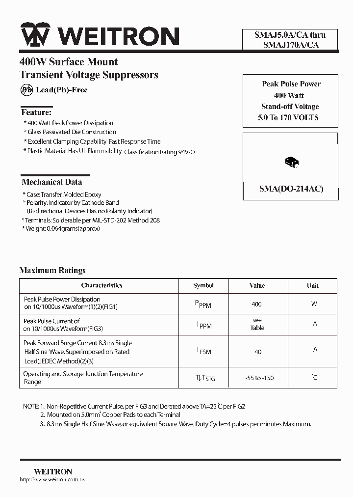 SMAJ58A_409803.PDF Datasheet