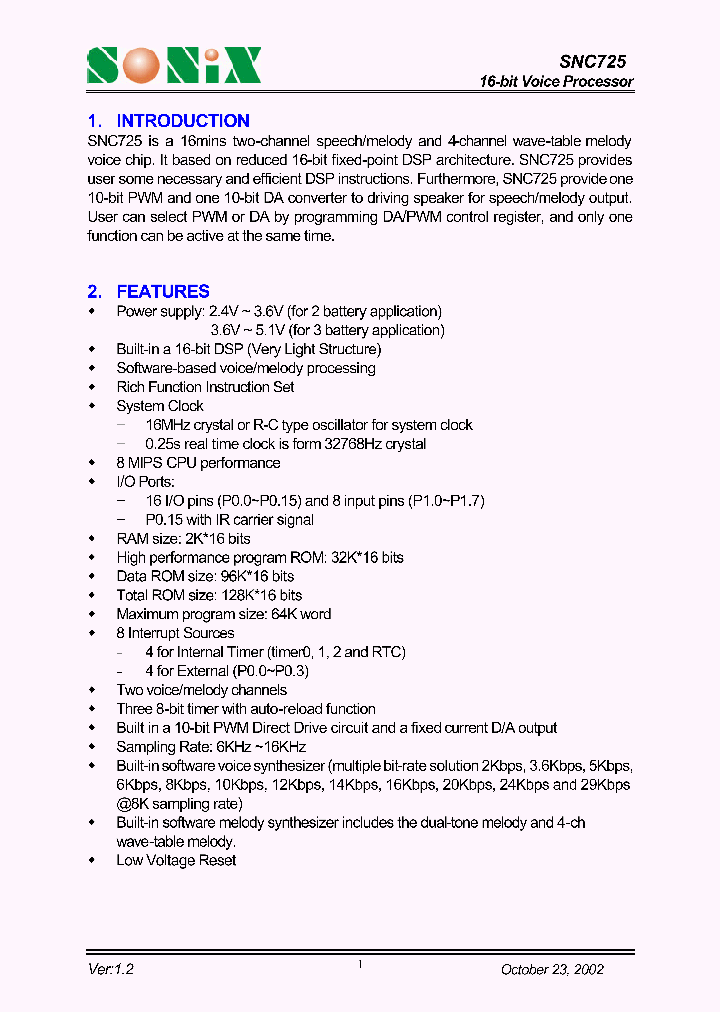 SNC725_405990.PDF Datasheet