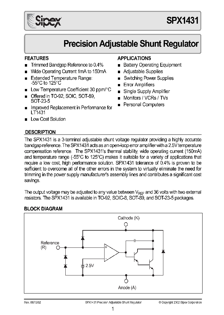 SPX1431S_390559.PDF Datasheet