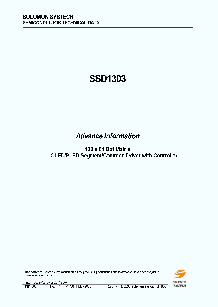 SSD1303_335541.PDF Datasheet