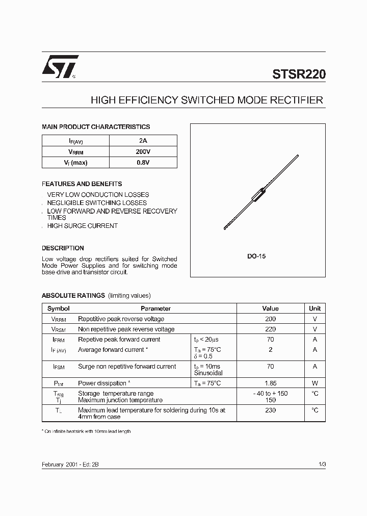 STSR220_416490.PDF Datasheet