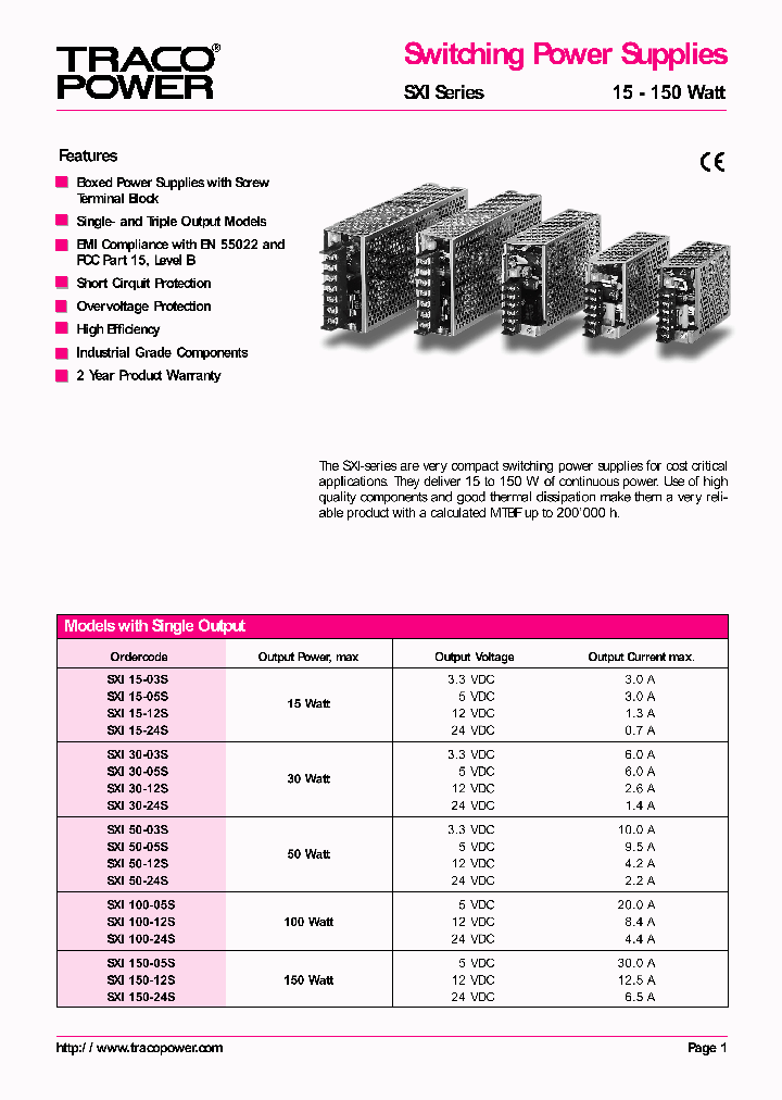 SXI100-05S_413425.PDF Datasheet