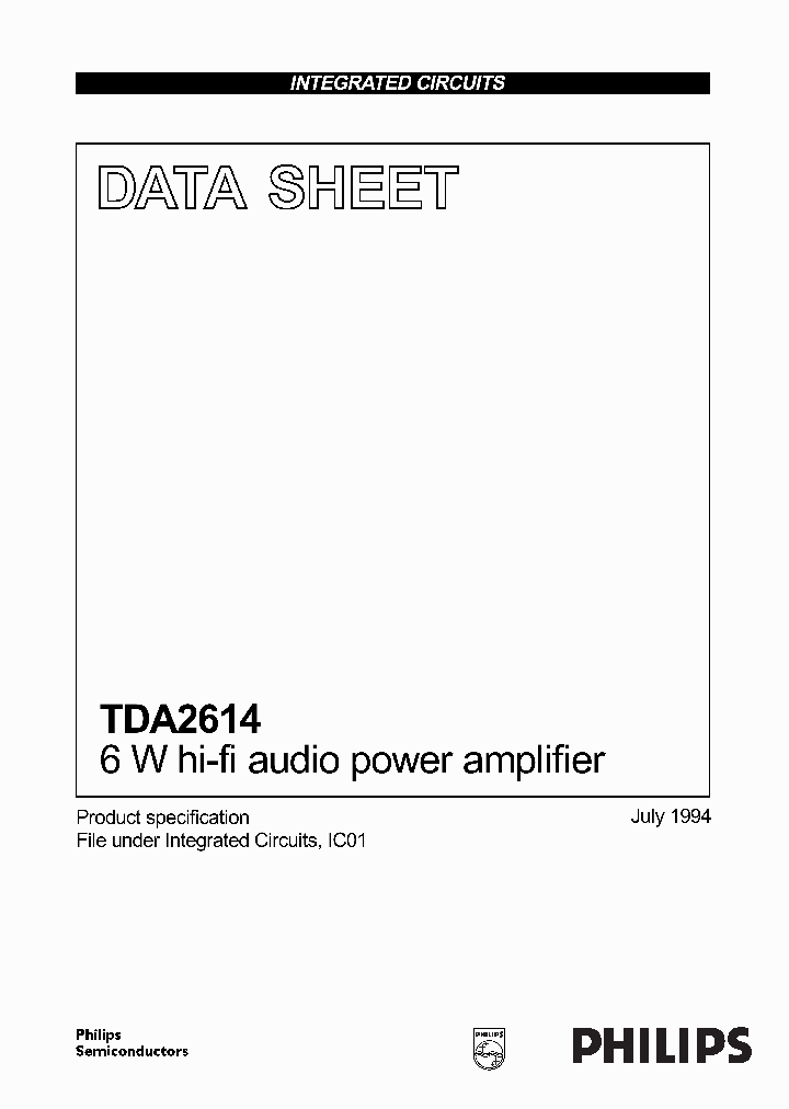 TDA2614_402205.PDF Datasheet