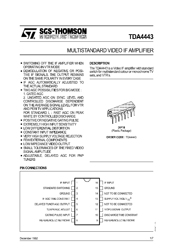 TDA4443_393880.PDF Datasheet